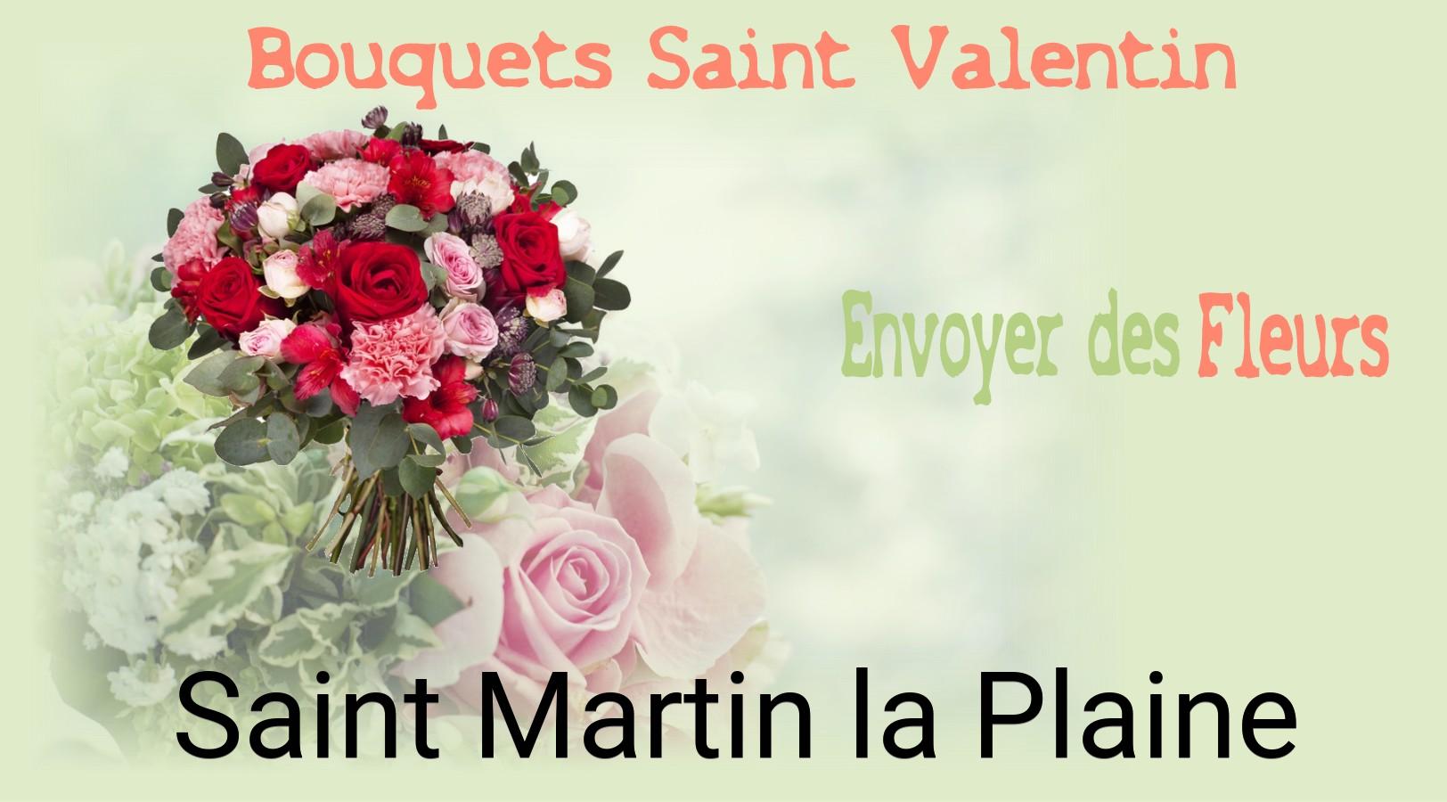 Roses de Saint-Valentin livrées à Saint-Martin-la-Plaine